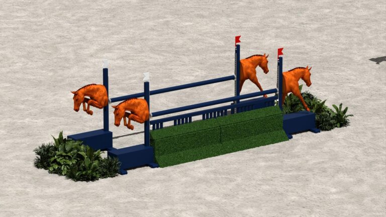 3DLC0173.001 - Hunter Jumping + Trotting Horses